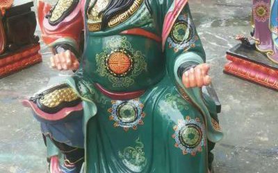 玻璃鋼彩繪景區仿真太歲神像雕塑