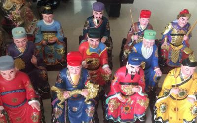 玻璃鋼彩繪廟宇神佛太歲雕塑