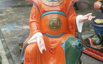 景區(qū)人物玻璃鋼樹(shù)脂彩繪太歲雕塑