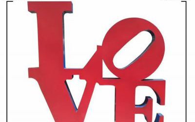 商業街擺放玻璃鋼樹脂love創意愛心雕塑