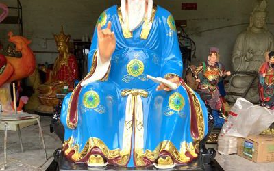 景區(qū)玻璃鋼彩繪古代名醫(yī)李時(shí)珍雕塑