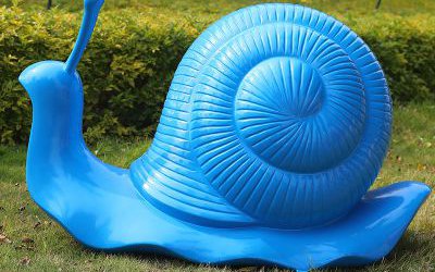 公園草坪玻璃鋼仿真蝸牛雕塑