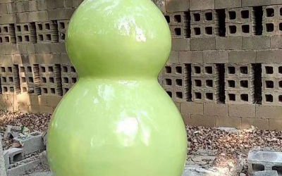 景區(qū)玻璃鋼烤漆園林仿真葫蘆雕塑