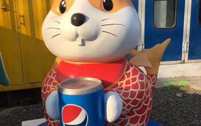 景區(qū)商場卡通創(chuàng)意倉鼠雕塑