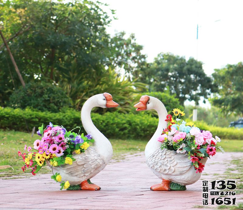 玻璃鋼動(dòng)物天鵝花盆雕塑花園美陳裝飾品擺件 玻璃鋼動(dòng)物天鵝花盆雕塑花園美陳裝飾品擺件